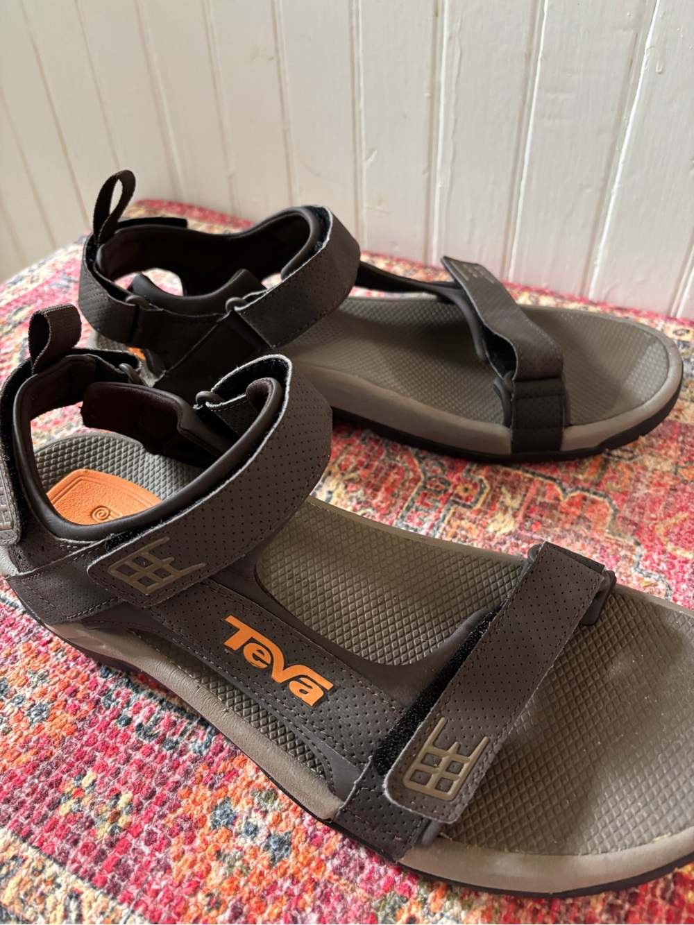 Teva Men’s Minam Sandals Brown and Orange
